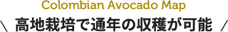 高地栽培で通年の収穫が可能